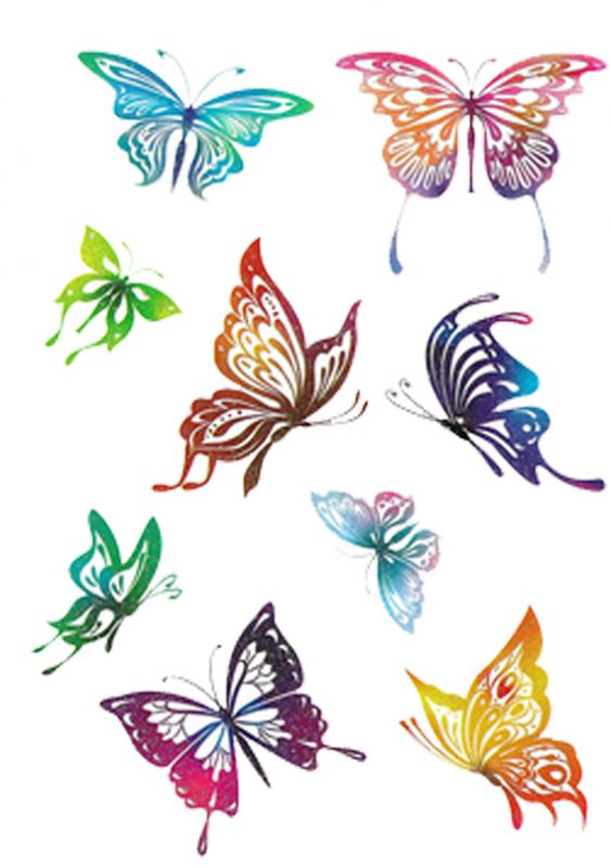 Pastel Butterflies II